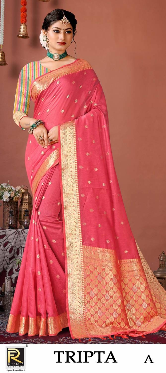 Tripta By Ronisha Colors Banarasi Silk Sarees Catalog